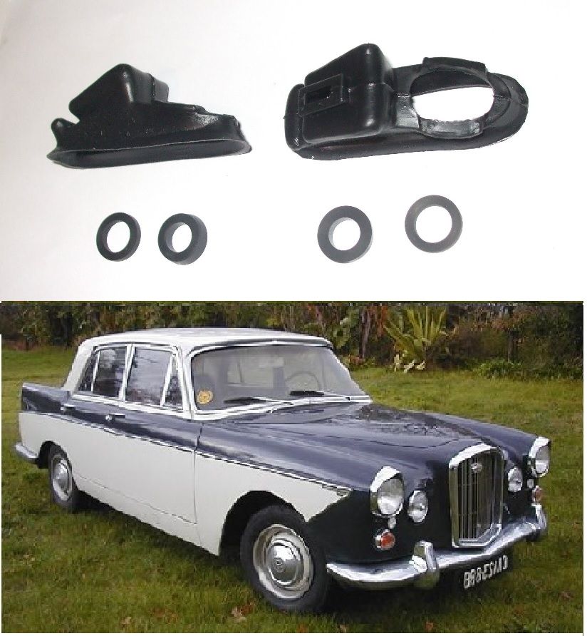 REAR BRAKE WHEEL CYLINDER REPAIR SEALS KITS x2 (Wolseley 6/99 & 6/110) (1958- 68)